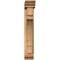 Ekena Millwork Merced Traditional Smooth Bracket w/ Offset Brace, Western Red Cedar, 5 1/2"W x 22"D x 34"H BKT0604X22X34MRC01SWR - alternate 3